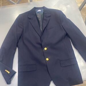 Lands' End Dark Blue Blazer with Yellow Buttons size 20